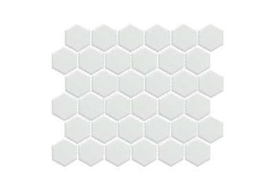 Happy Floors Artisan 2" Hexagon 11" x 12.5" Porcelain Mosaic