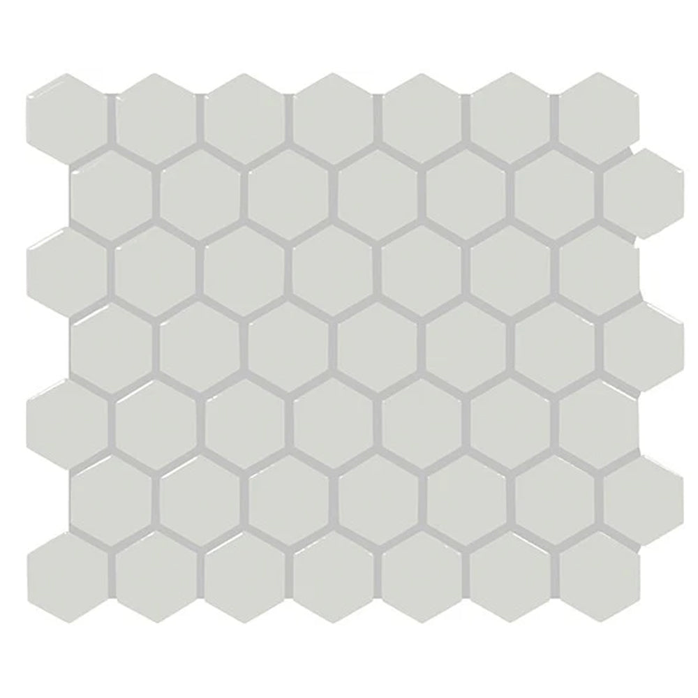 American Olean Color Story Mosaic 1.5" Hexagon 12" x 14" Ceramic Mosaic