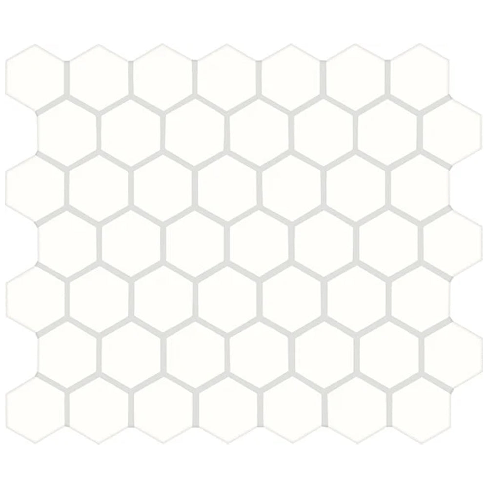 American Olean Color Story Mosaic 1.5" Hexagon 12" x 14" Ceramic Mosaic