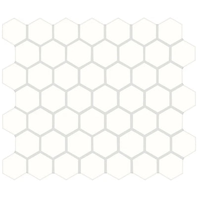 American Olean Color Story Mosaic 1.5" Hexagon 12" x 14" Ceramic Mosaic