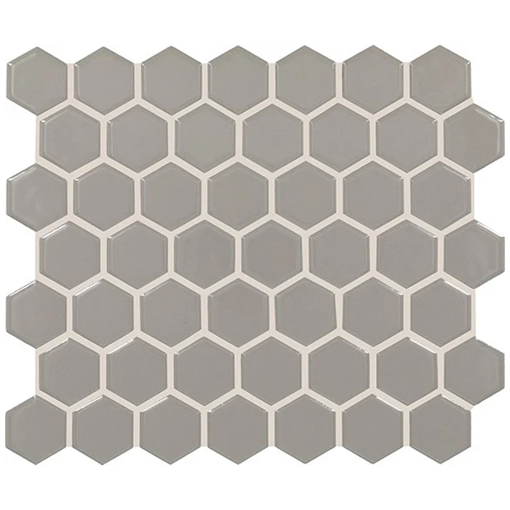 American Olean Color Story Mosaic 1.5" Hexagon 12" x 14" Ceramic Mosaic