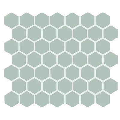 American Olean Color Story Mosaic 1.5" Hexagon 12" x 14" Ceramic Mosaic