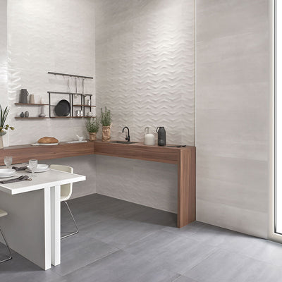 QDI Surfaces Elven 12" x 36" Ceramic Tile Blanco