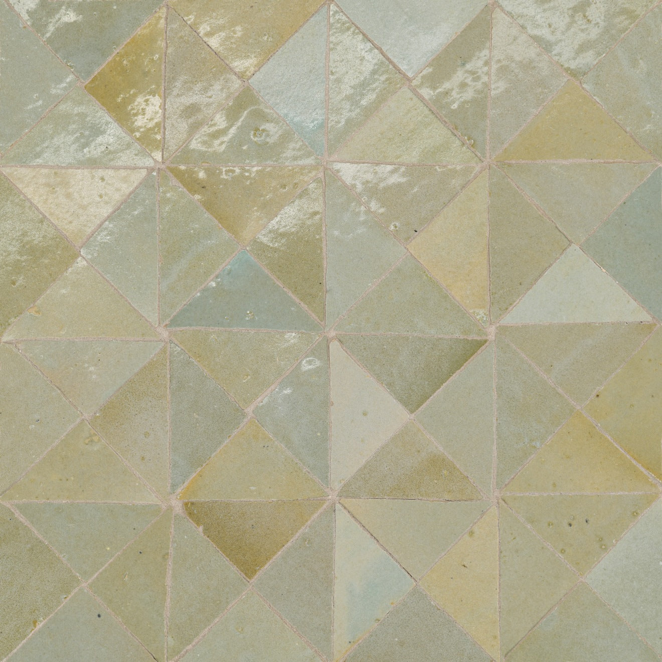 Bedrosians Zagora Triangle 12" x 12" Ceramic Mosaic