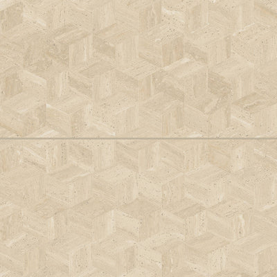 Bedrosians Sensi Roma Cube Deco 24" x 48" Porcelain Tile