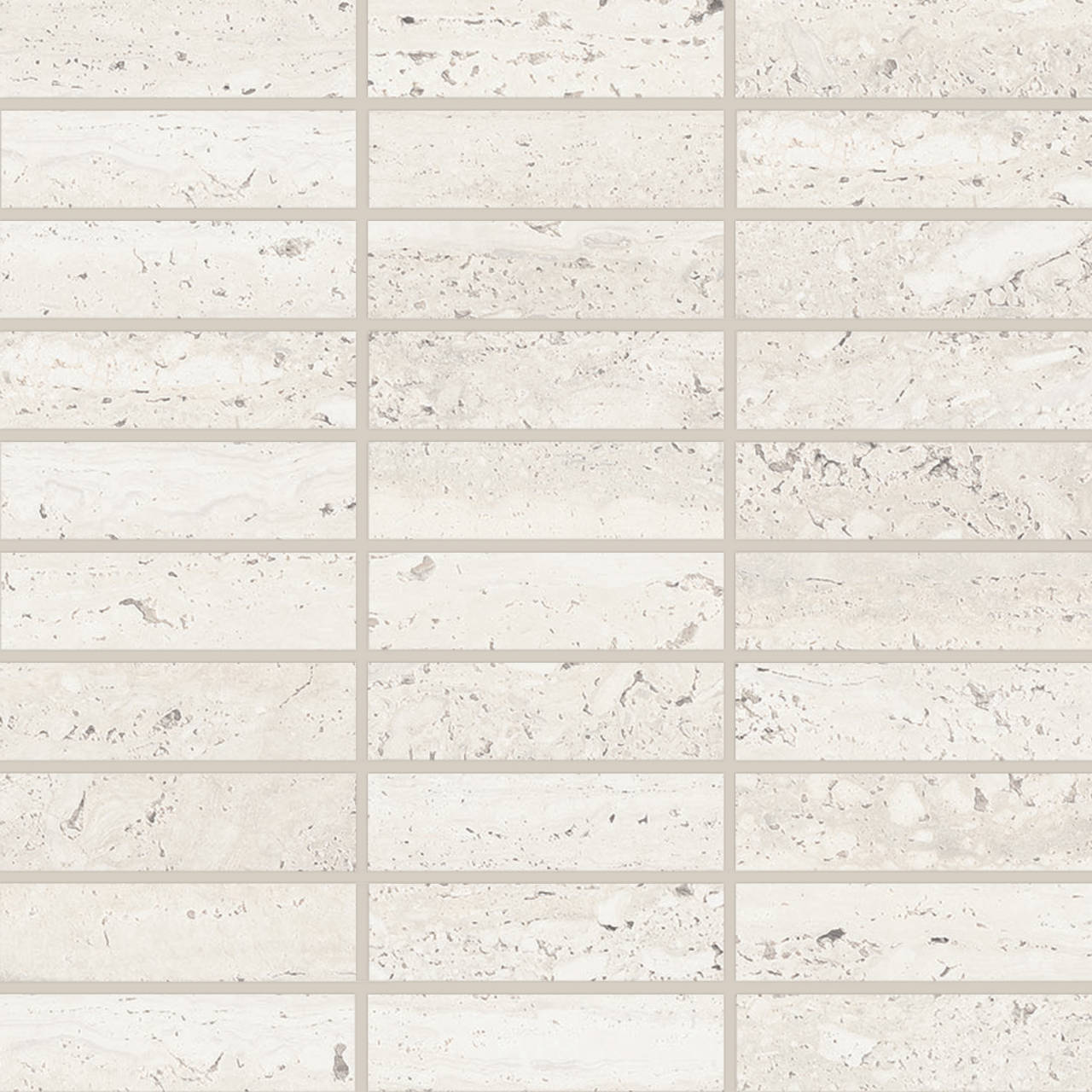 Bedrosians Sensi Roma 1 x 4 Straight 12" x 12" Porcelain Mosaic