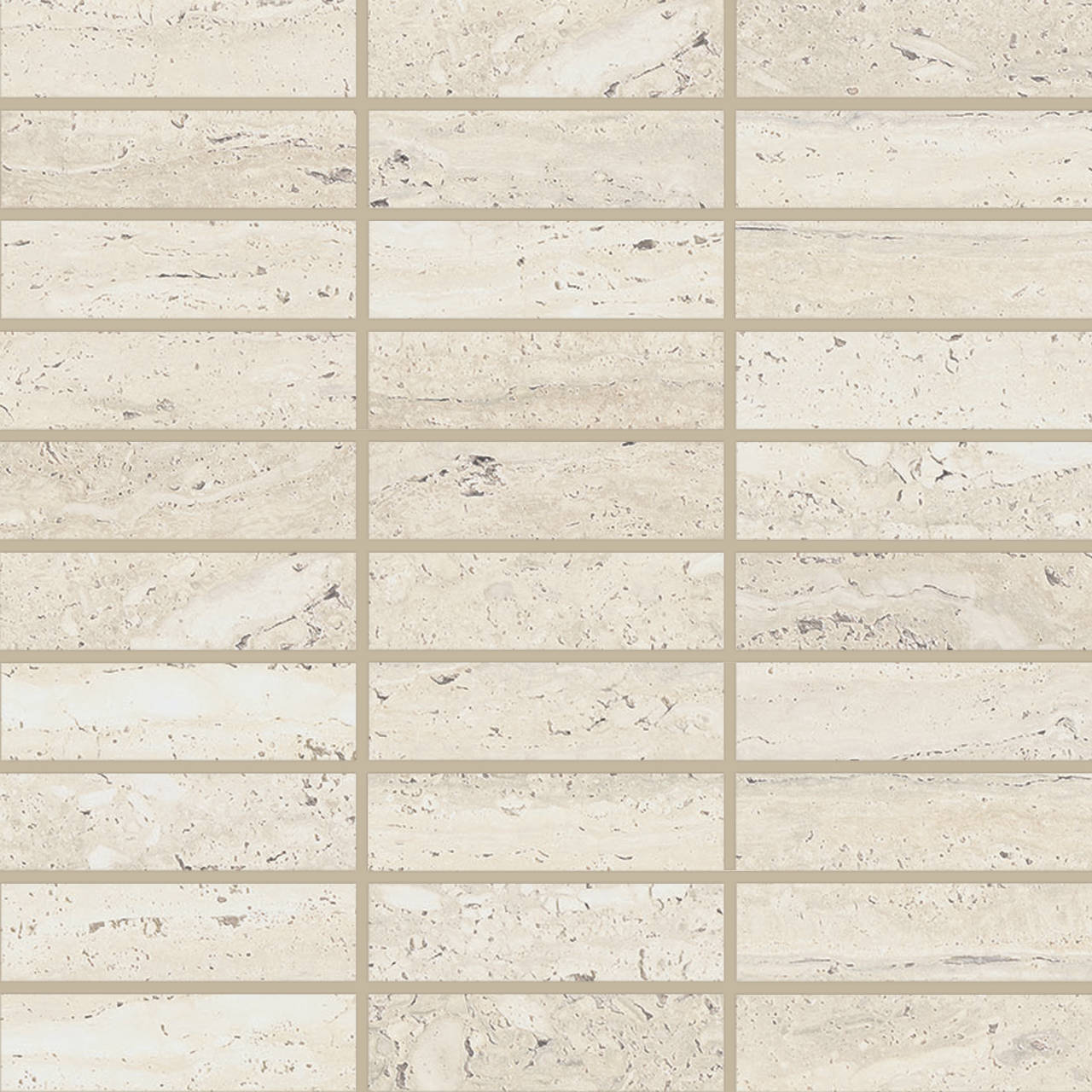 Bedrosians Sensi Roma 1 x 4 Straight 12" x 12" Porcelain Mosaic