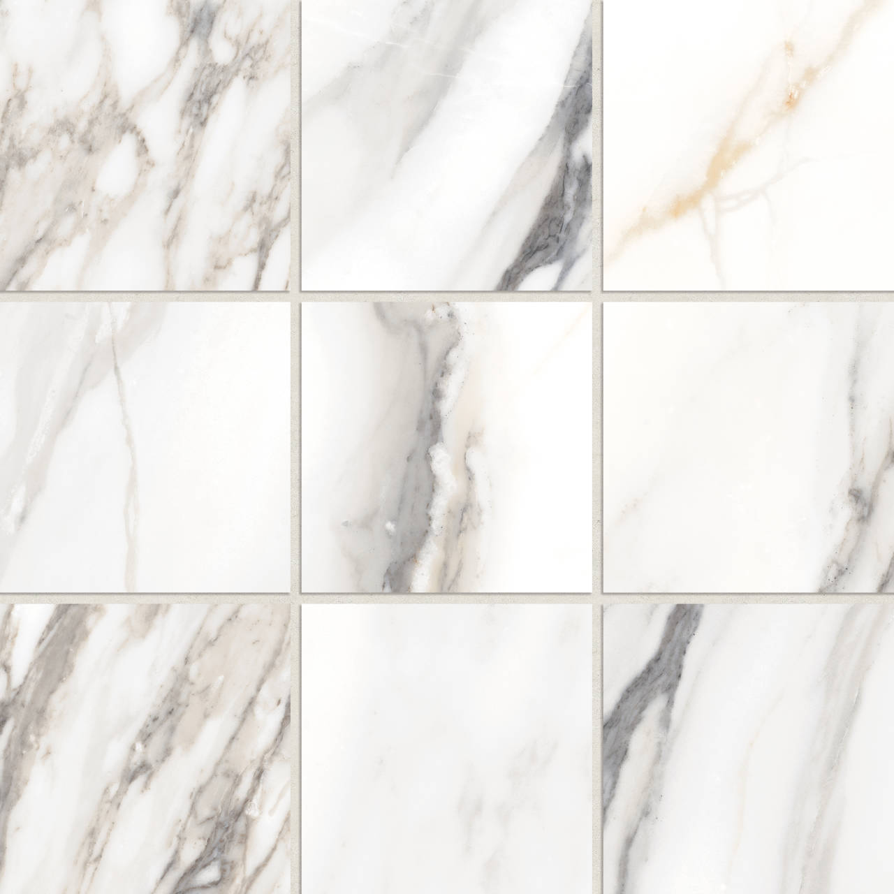 Bedrosians Prati 4 x 4 12" x 12" Porcelain Mosaic