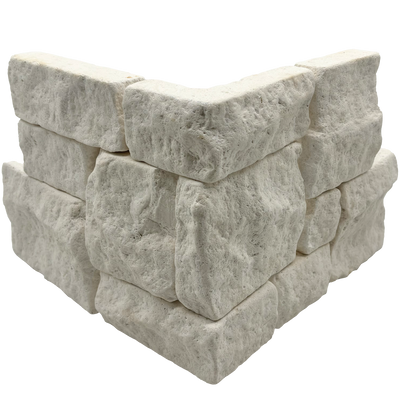 Bedrosians Limestone 8" x 18" Limestone Corner Ledger