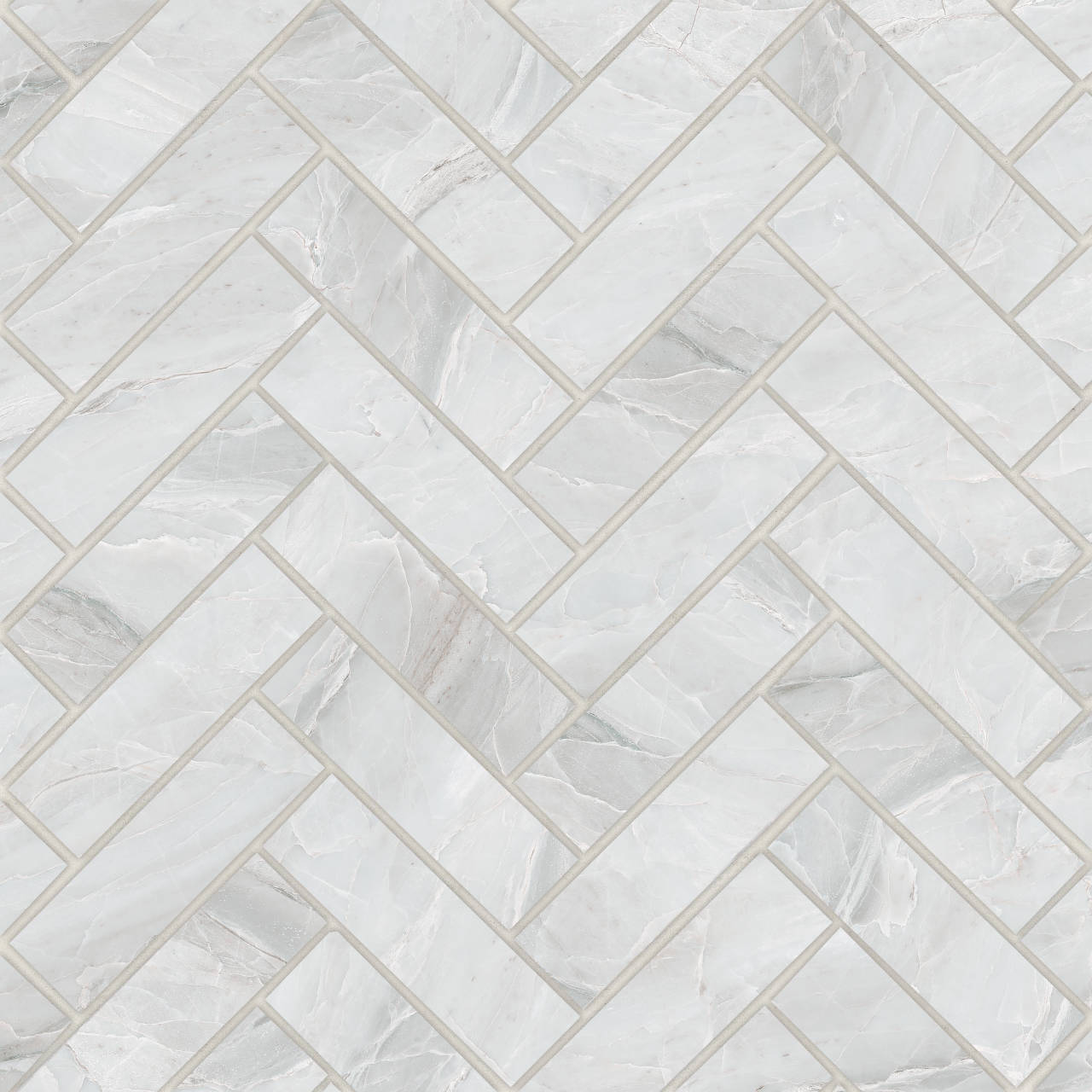 Bedrosians Magnifica ERA Herringbone 1 x 4 12" x 12" Porcelain Mosaic