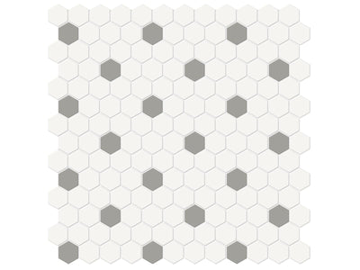 Anatolia Soho 1" Hexagon Insert 11.54" x 11.65" Porcelain Mosaic