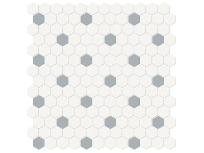Anatolia Soho 1" Hexagon Insert 11.54" x 11.65" Porcelain Mosaic