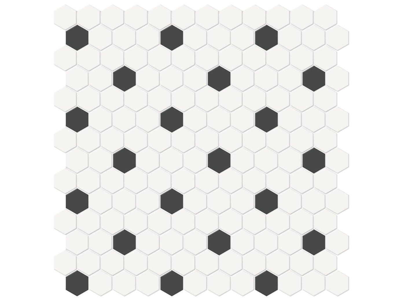 Anatolia Soho 1" Hexagon Insert 11.54" x 11.65" Porcelain Mosaic