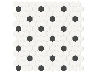 Anatolia Soho 1" Hexagon Insert 11.54" x 11.65" Porcelain Mosaic