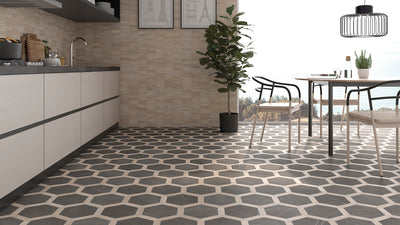 WOW Love Affairs Hexagon  8" x 9" Porcelain Tile