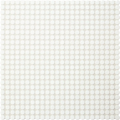 Agrob Buchtal Loop 0.5" x 0.5" Round 12.44" x 12.44" Porcelain Mosaic