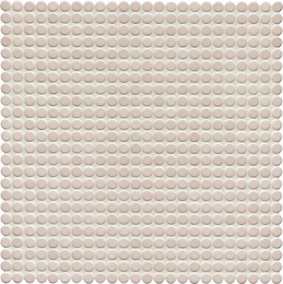 Agrob Buchtal Loop 0.5" x 0.5" Round 12.44" x 12.44" Porcelain Mosaic