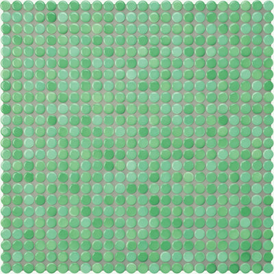 Agrob Buchtal Loop 0.5" x 0.5" Round 12.44" x 12.44" Porcelain Mosaic