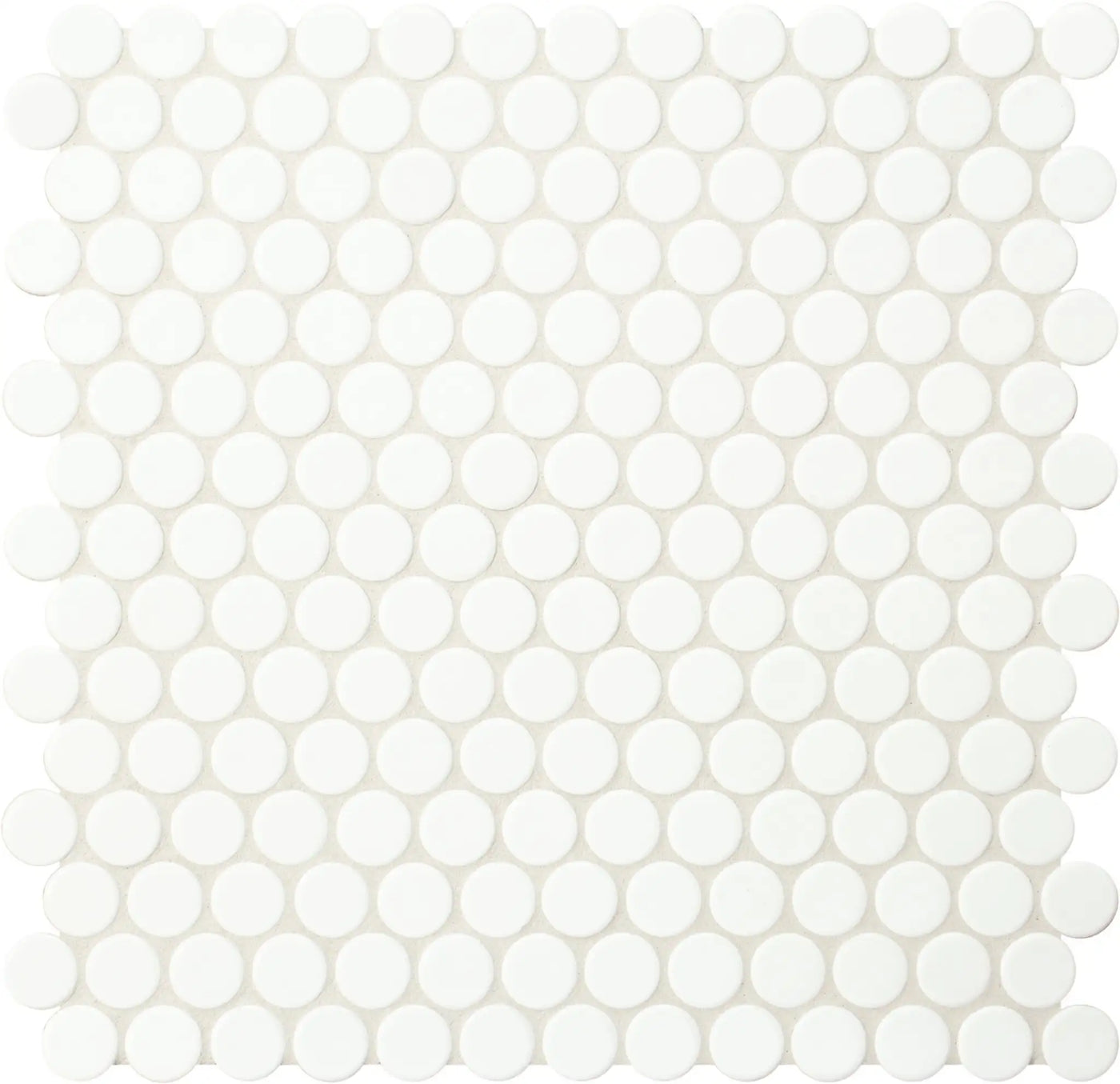 Agrob Buchtal Loop 1" x 1" Round 12.44" x 12.84" Porcelain Mosaic