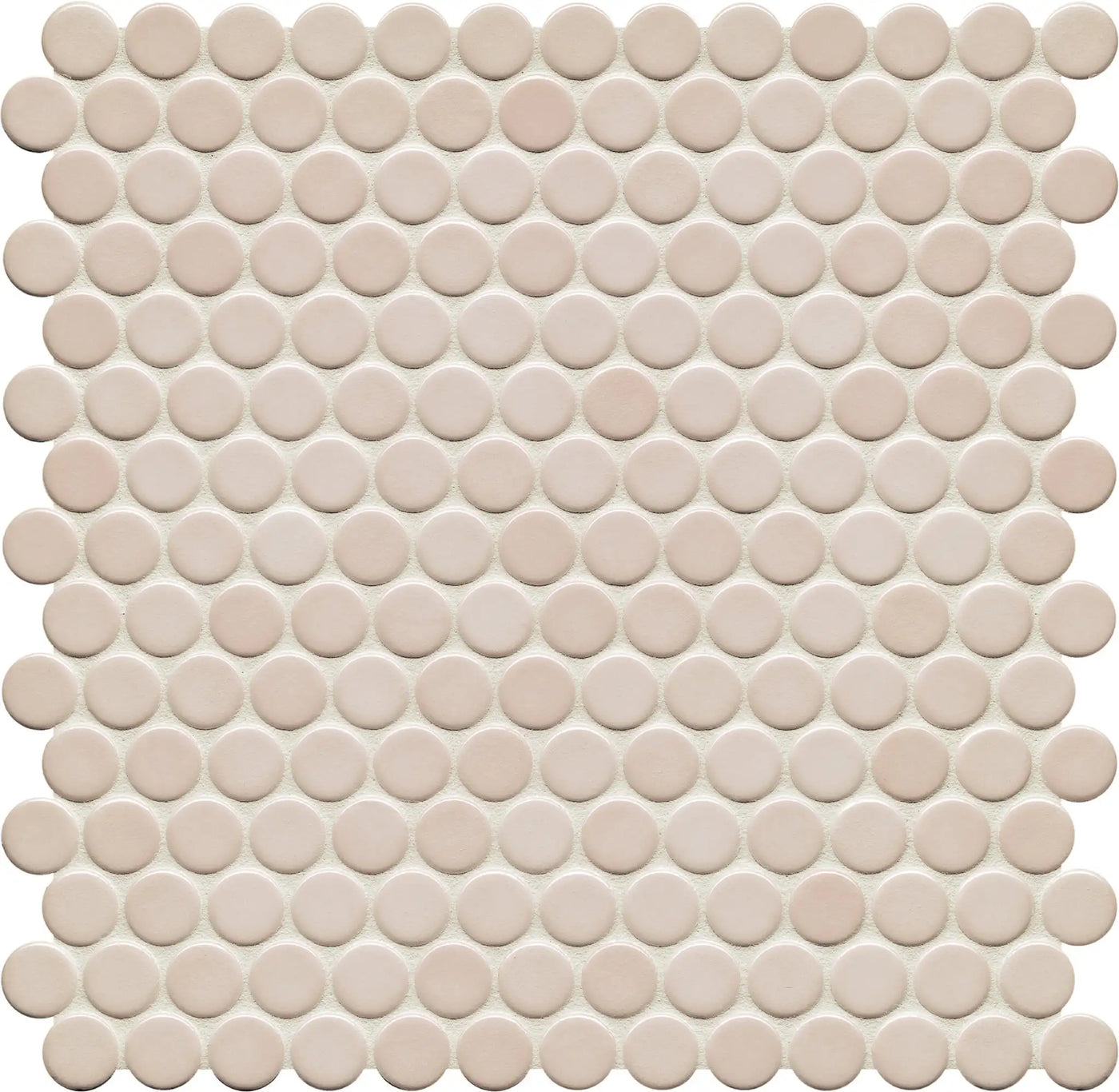 Agrob Buchtal Loop 1" x 1" Round 12.44" x 12.84" Porcelain Mosaic