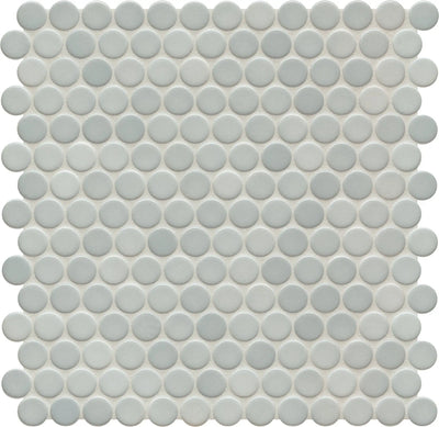 Agrob Buchtal Loop 1" x 1" Round 12.44" x 12.84" Porcelain Mosaic