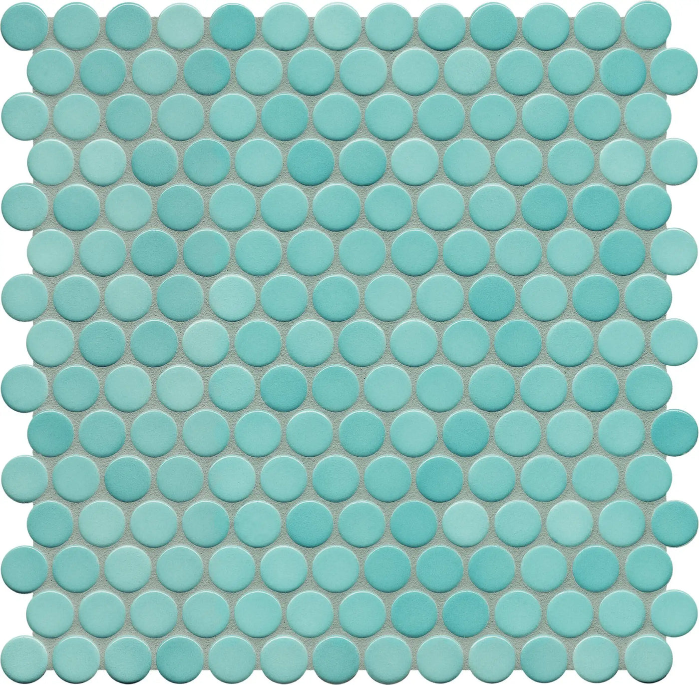 Agrob Buchtal Loop 1" x 1" Round 12.44" x 12.84" Porcelain Mosaic