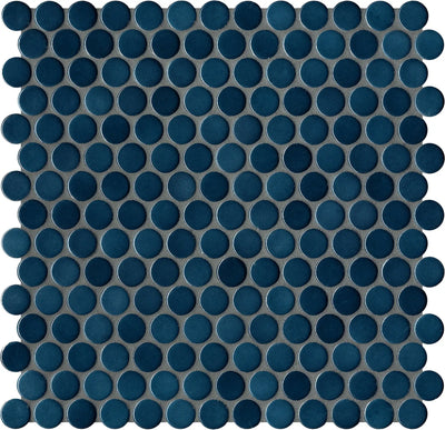 Agrob Buchtal Loop 1" x 1" Round 12.44" x 12.84" Porcelain Mosaic