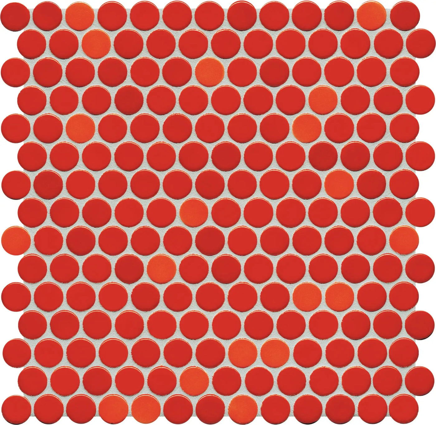 Agrob Buchtal Loop 1" x 1" Round 12.44" x 12.84" Porcelain Mosaic
