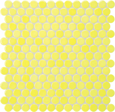 Agrob Buchtal Loop 1" x 1" Round 12.44" x 12.84" Porcelain Mosaic