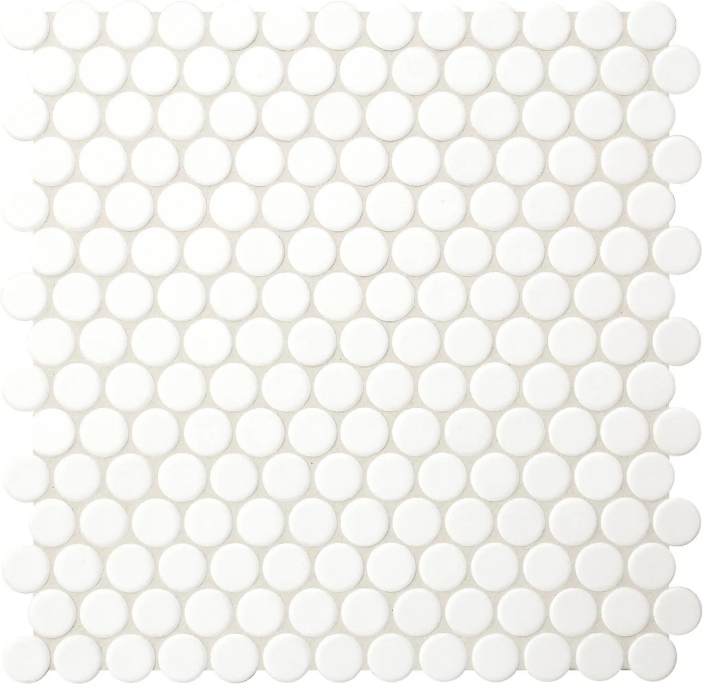 Agrob Buchtal Loop 1" x 1" Anti-Slip Round 12.44" x 12.84" Porcelain Mosaic