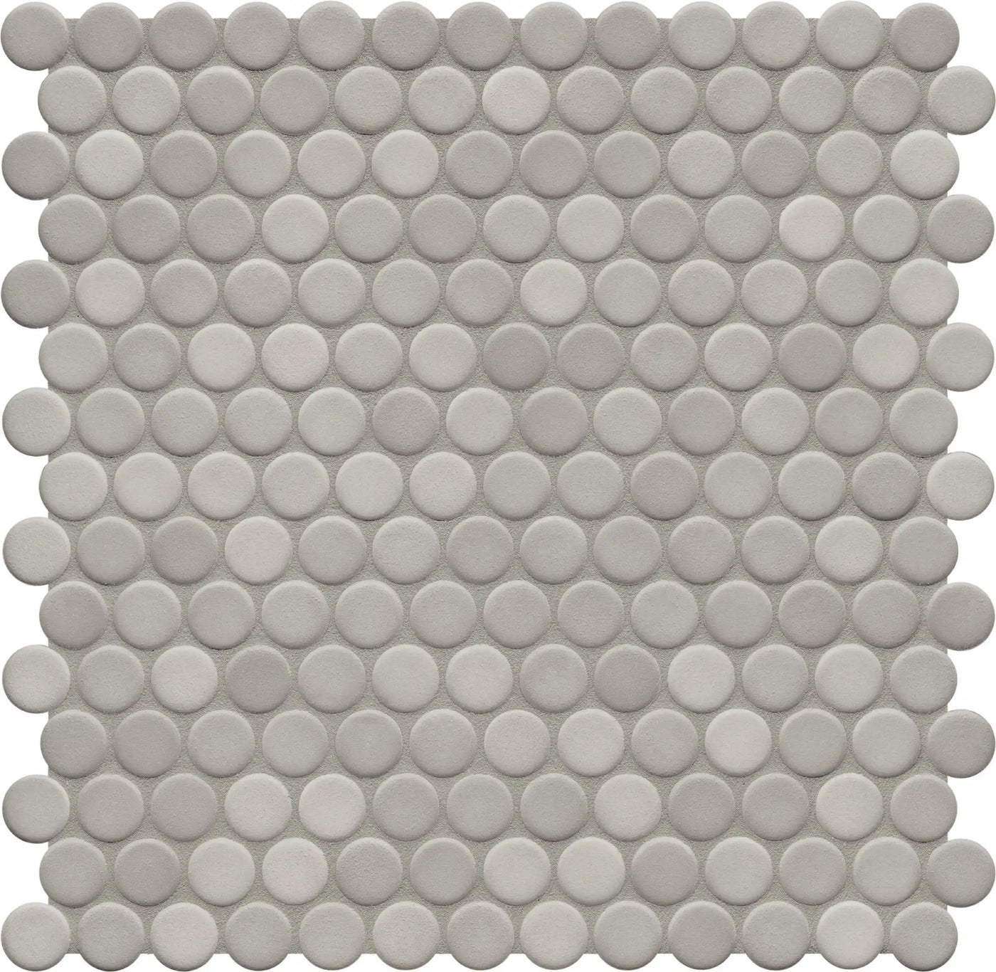 Agrob Buchtal Loop 1" x 1" Anti-Slip Round 12.44" x 12.84" Porcelain Mosaic
