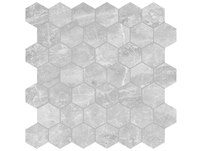Anatolia Plata 2" Hexagon 11.73" x 11.85" Porcelain Mosaic