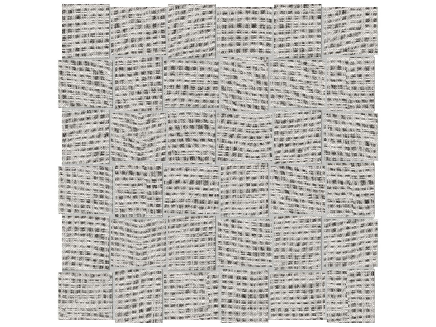 Anatolia Belgian Linen 2 x 2 Basketweave 11.73" x 11.73" Porcelain Mosaic