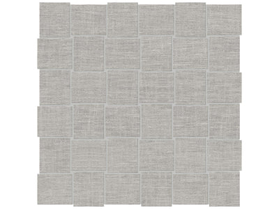 Anatolia Belgian Linen 2 x 2 Basketweave 11.73" x 11.73" Porcelain Mosaic
