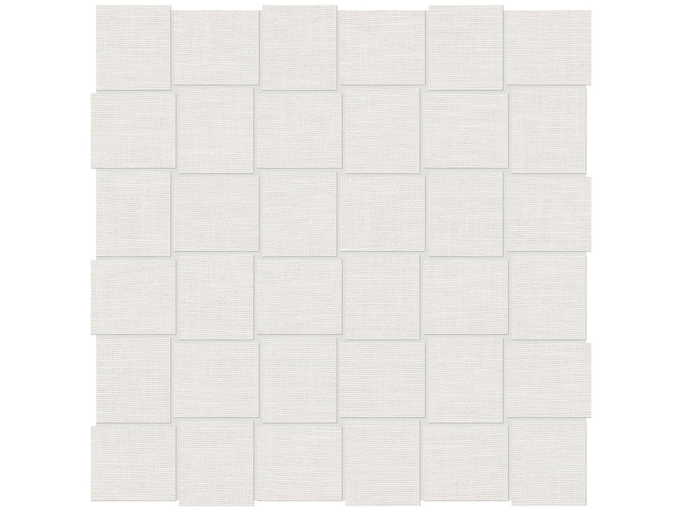Anatolia Belgian Linen 2 x 2 Basketweave 11.73" x 11.73" Porcelain Mosaic