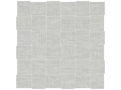 Anatolia Belgian Linen 2 x 2 Basketweave 11.73" x 11.73" Porcelain Mosaic