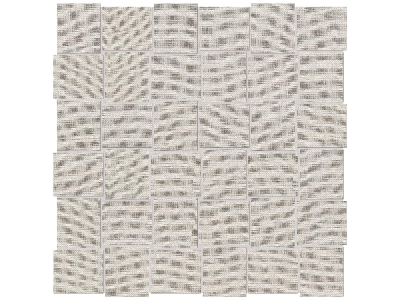 Anatolia Belgian Linen 2 x 2 Basketweave 11.73" x 11.73" Porcelain Mosaic