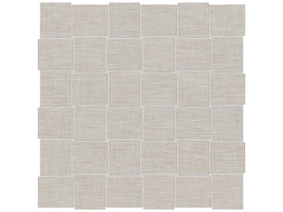 Anatolia Belgian Linen 2 x 2 Basketweave 11.73" x 11.73" Porcelain Mosaic