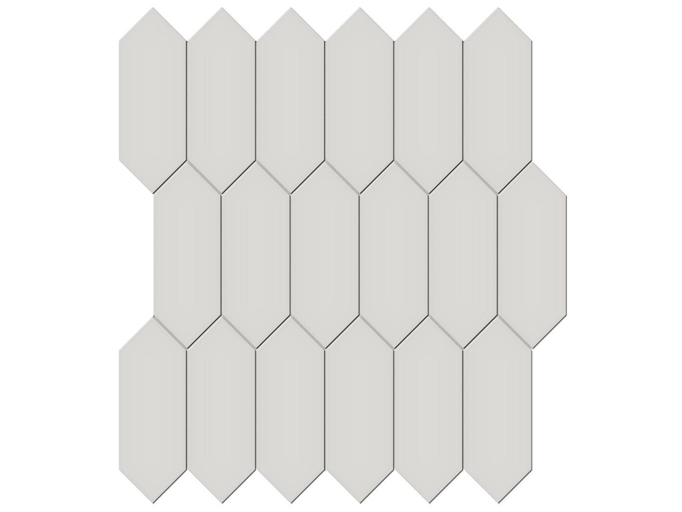 Anatolia Soho 2 x 5 Picket 11.18" x 12.52" Porcelain Mosaic