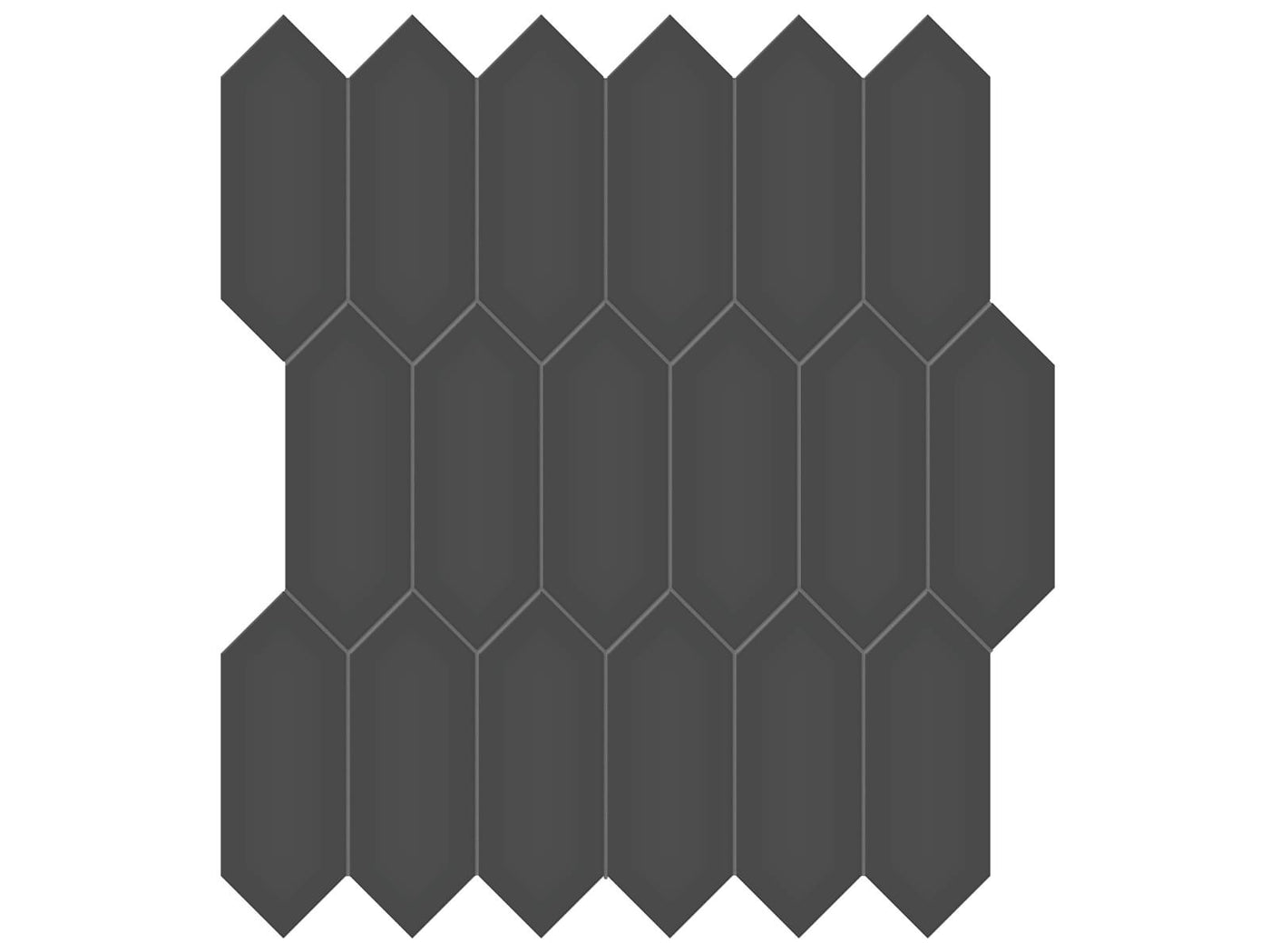 Anatolia Soho 2 x 5 Picket 11.18" x 12.52" Porcelain Mosaic