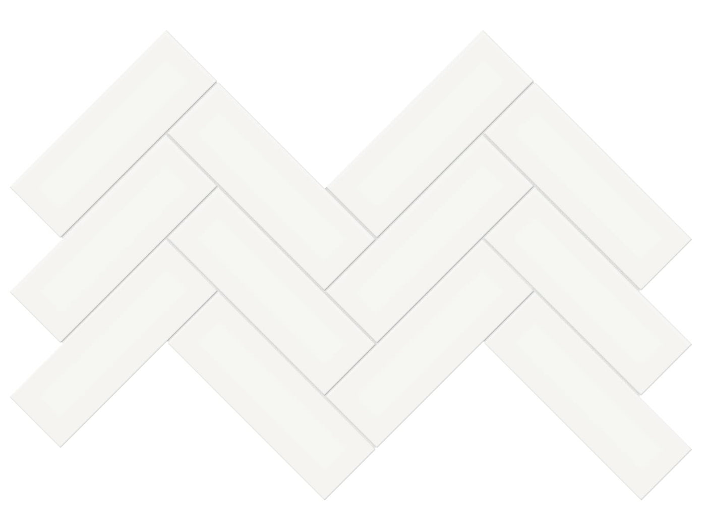 Anatolia Soho 2 x 6 Herringbone 8.23" x 16.61" Porcelain Mosaic