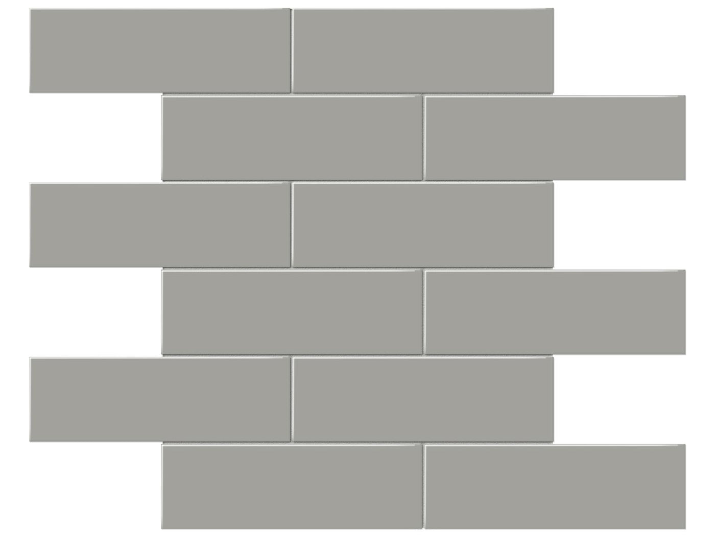 Anatolia Soho 2 x 6 Brick 11.65" x 11.73" Porcelain Mosaic