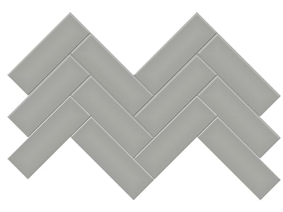 Anatolia Soho 2 x 6 Herringbone 8.23" x 16.61" Porcelain Mosaic