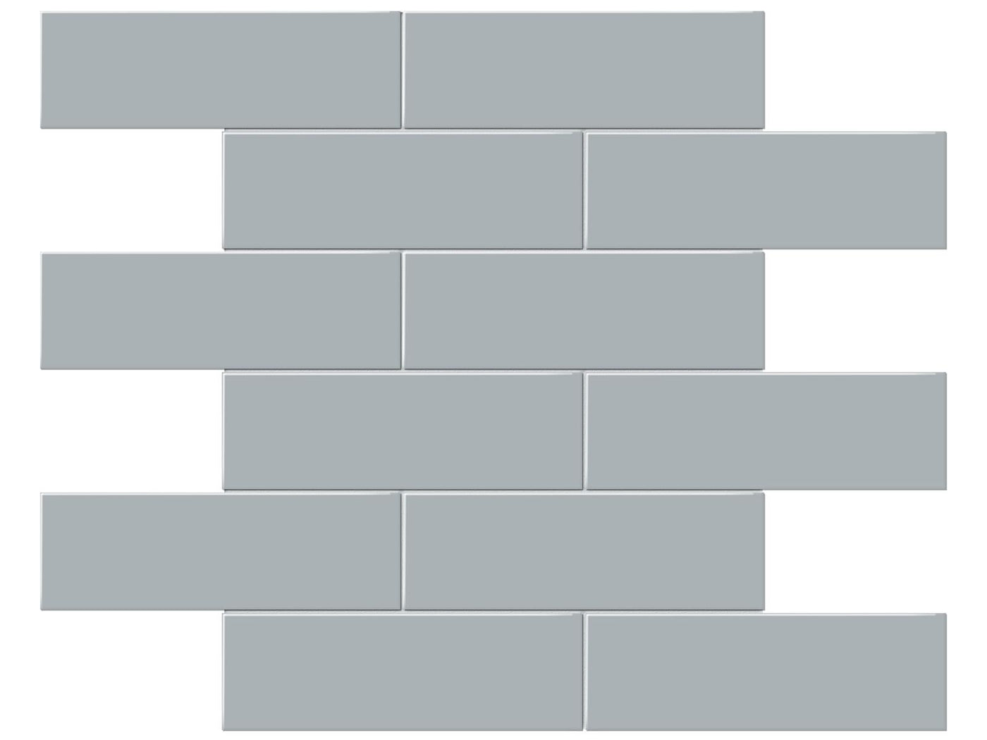 Anatolia Soho 2 x 6 Brick 11.65" x 11.73" Porcelain Mosaic