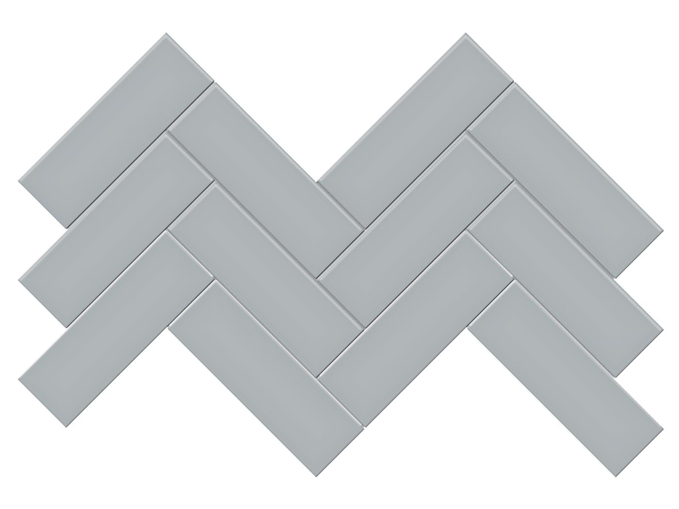 Anatolia Soho 2 x 6 Herringbone 8.23" x 16.61" Porcelain Mosaic