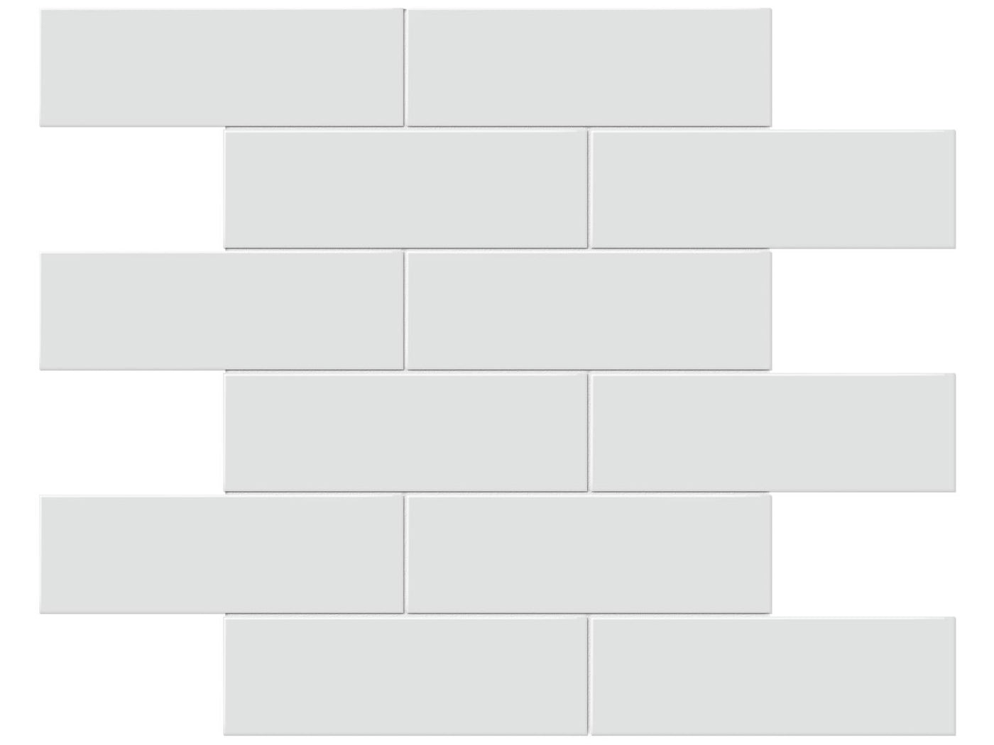 Anatolia Soho 2 x 6 Brick 11.65" x 11.73" Porcelain Mosaic