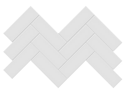 Anatolia Soho 2 x 6 Herringbone 8.23" x 16.61" Porcelain Mosaic