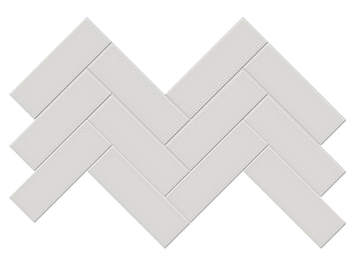 Anatolia Soho 2 x 6 Herringbone 8.23" x 16.61" Porcelain Mosaic