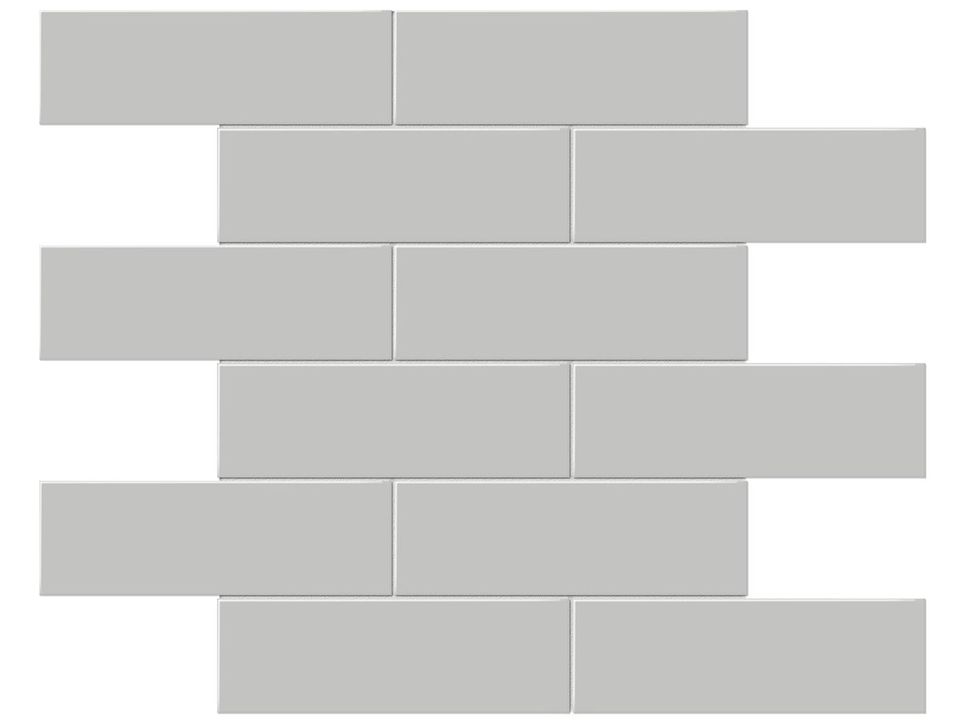 Anatolia Soho 2 x 6 Brick 11.65" x 11.73" Porcelain Mosaic
