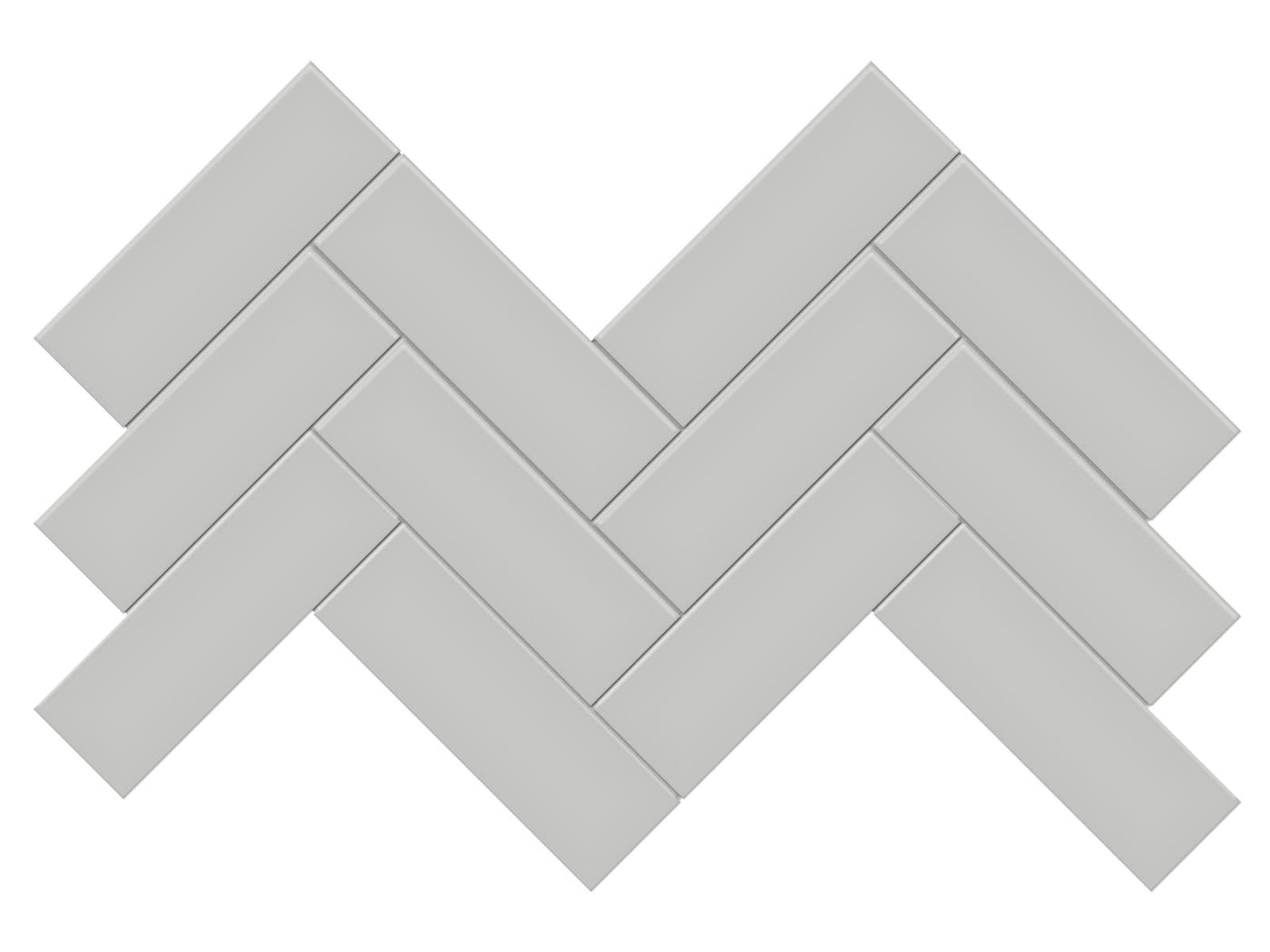 Anatolia Soho 2 x 6 Herringbone 8.23" x 16.61" Porcelain Mosaic